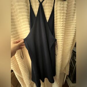 Lulus dress large navy blue